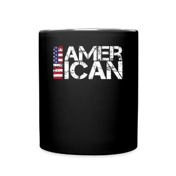 American - Full Colour Mug - black - Front