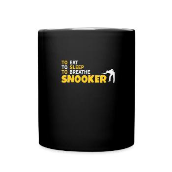 Snooker 147 Maximum Level Repeat Geschenk - Tasse einfarbig - Schwarz - Vorne