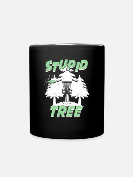 Lustiges Discgolf Discgolfer Geschenk - Tasse einfarbig - Schwarz