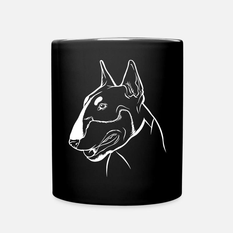 Bullterrier Besitzer Geschenk - Tasse einfarbig - Schwarz