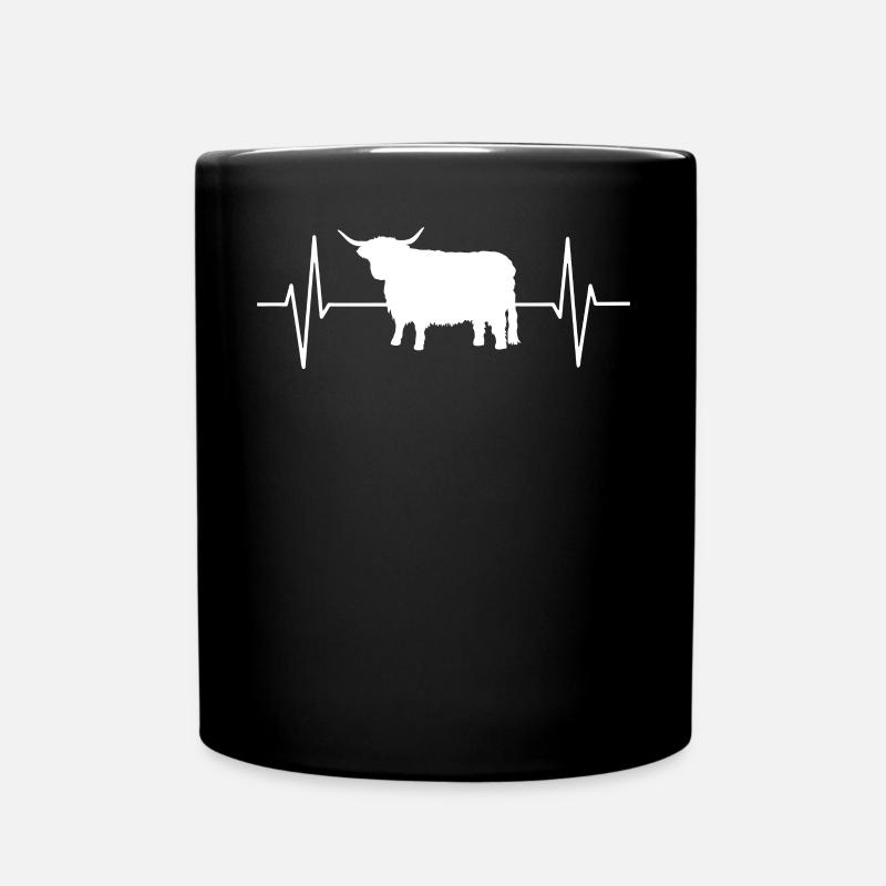 Vache de bovins Highland Highland écossais - Mug uni - noir