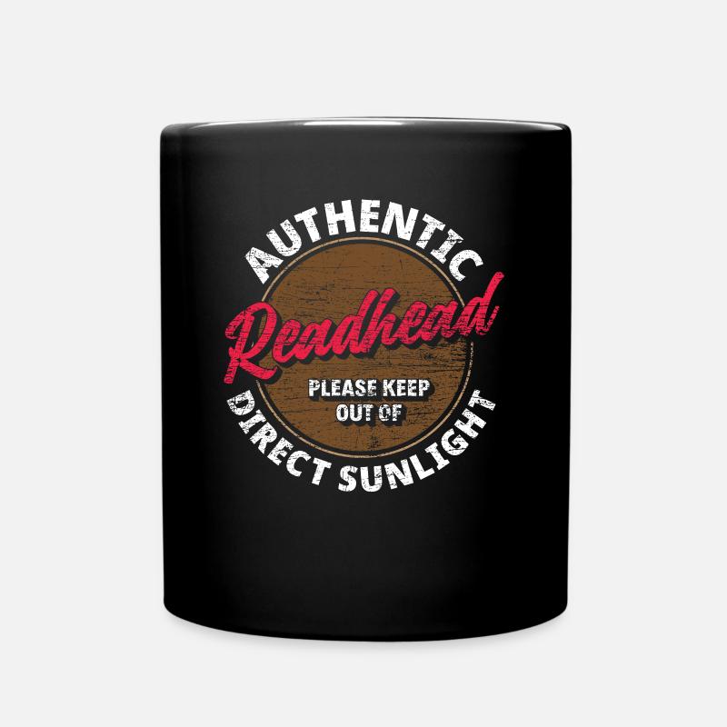 Rote Haare Sonnenlicht - Tasse einfarbig - Schwarz