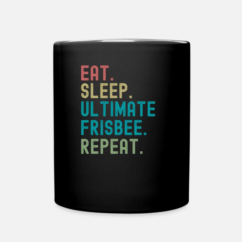 Ultimate Frisbee Geschenk - Tasse einfarbig - Schwarz