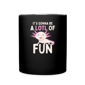 Axolotl - Full Colour Mug - black - Front