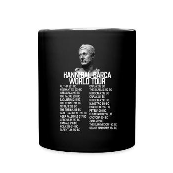 Histoire de la tournée mondiale Hannibal Carthage - Mug uni - noir - Devant