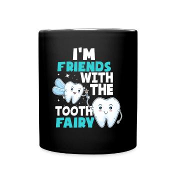 Dentist dentists profession funny saying - Full Colour Mug - black - Front