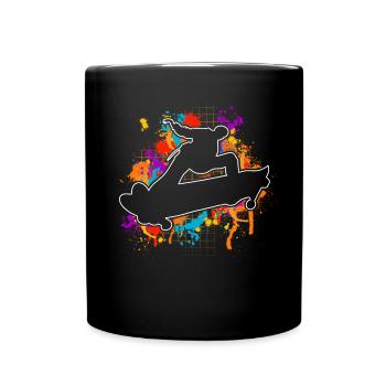 Skater - Full Colour Mug - black - Front