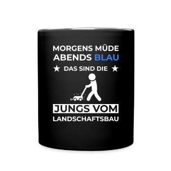 Gartenbau Landschaftsbau Landschaftsgärtner Beruf - Tasse einfarbig - Schwarz - Vorne