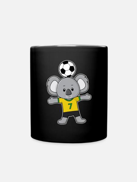 Joueur de football Koala Football - Mug uni - noir