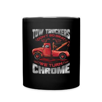 Les dépanneuses virent au gris - cadeau de dépanneuse - Mug uni - noir - Devant