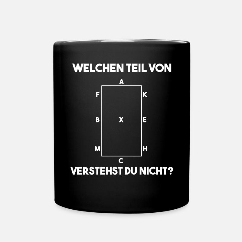 Reiten Reitlehrerin lustiger Spruch zu Bahnpunkten - Tasse einfarbig - Schwarz