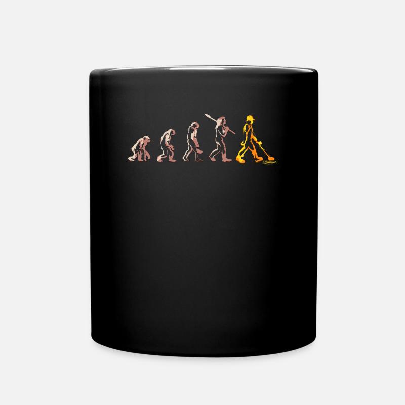 Evolution des détecteurs de métaux - Sondes et chasseurs de trésors - Mug uni - noir