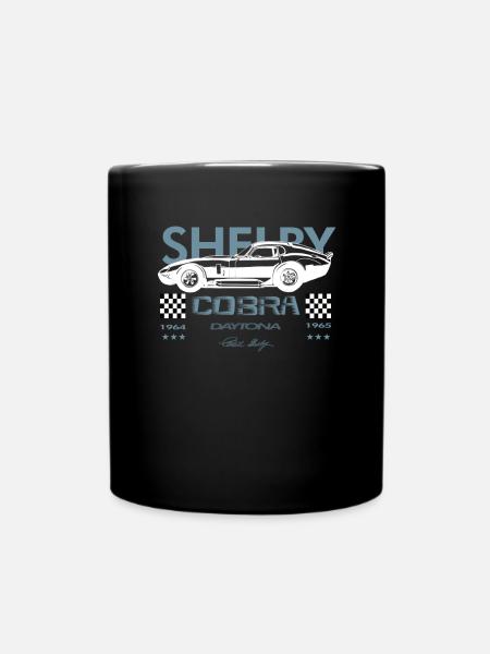 American Dream Cars Shelby Daytona Cobra Gift - Full Colour Mug - black
