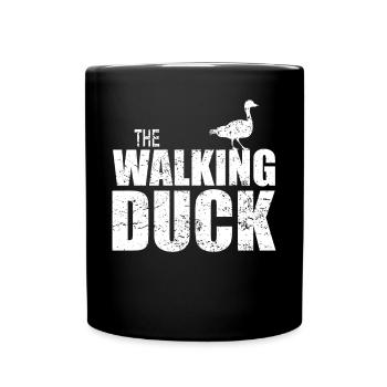 The Walking Duck Duck Cadeau de parodie drôle - Mug uni - noir - Devant