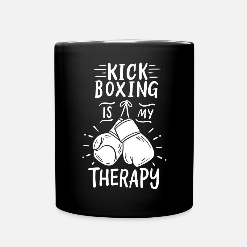 Kickboxen Kickboxer - Tasse einfarbig - Schwarz