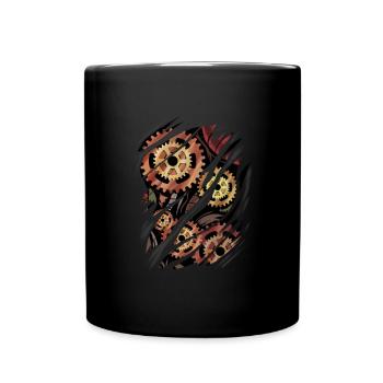 Cadeau d'engrenages Steampunk - Mug uni - noir - Devant