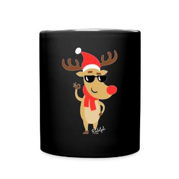 Rudolf the reindeer - Rudolph the reindeer - Full Colour Mug - black - Front