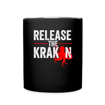 Release The Kraken - Full Colour Mug - black - Front