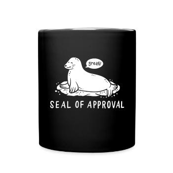 Seal funny - Full Colour Mug - black - Front