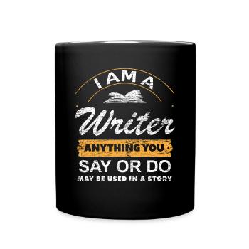 author - Full Colour Mug - black - Front