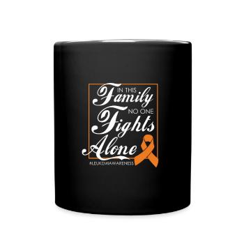 Soutien et motivation pour la leucémie familiale - Mug uni - noir - Devant