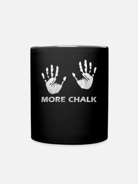Mehr Chalk Klettern Bouldern Magnesia Magnesium - Tasse einfarbig - Schwarz