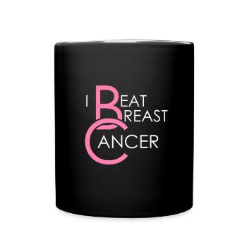 Ich habe Brustkrebs für Brustkrebs-Überlebende - Tasse einfarbig - Schwarz - Vorne