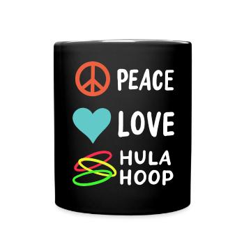 Hulahoop - Tasse einfarbig - Schwarz - Vorne