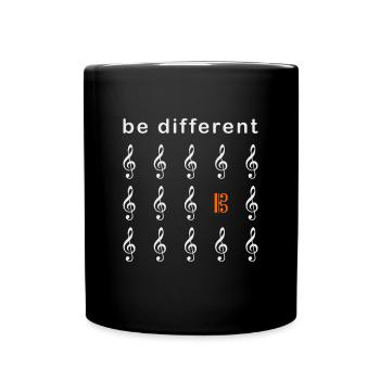 Alt key Different viola bass bassist - Full Colour Mug - black - Front