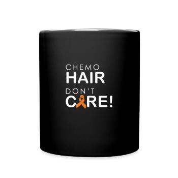 Chemo-Haar ist egal - Tasse einfarbig - Schwarz - Vorne