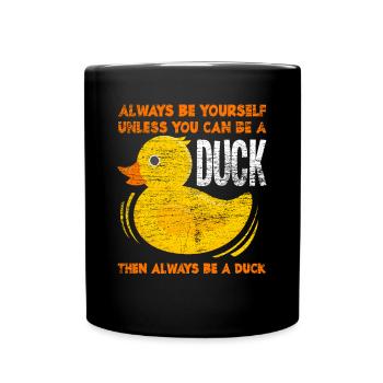 Duck animal - Full Colour Mug - black - Front