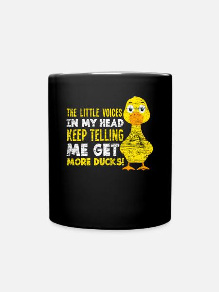 Ente Tierliebhaber - Tasse einfarbig - Schwarz