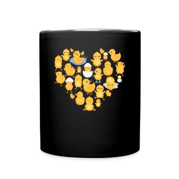 Duck chick - Full Colour Mug - black - Front