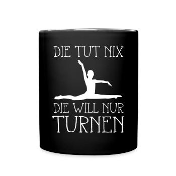 Turner Turnerin - Tasse einfarbig - Schwarz - Vorne