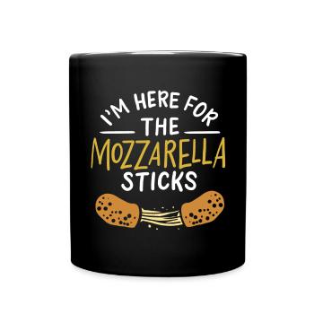 Mozzarella-Sticks Käsesticks - Tasse einfarbig - Schwarz - Vorne