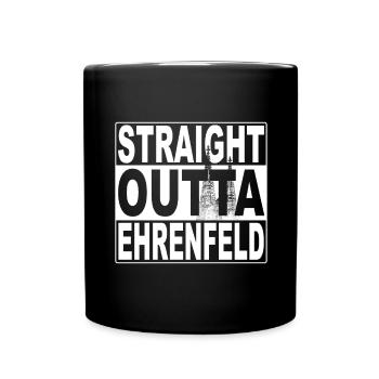 Straight Outta Ehrenfeld Cathédrale de Cologne Cologne Cologne - Mug uni - noir - Devant