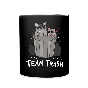 Raton laveur et rat - Mug uni - noir - Devant
