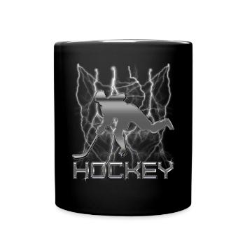 Hockey ice hockey - Full Colour Mug - black - Front