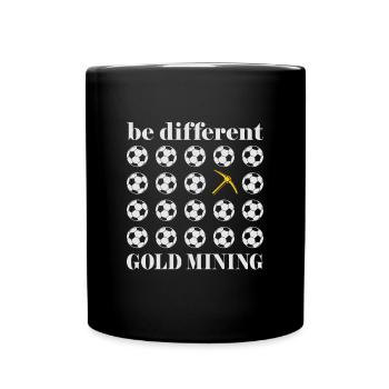 Gold prospecting gold panning cool different design - Full Colour Mug - black - Front
