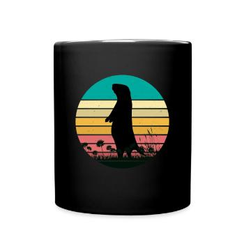 RÉTRO VINTAGE MARMOTTE - Mug uni - noir - Devant