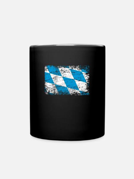 Bayern bayerisch Flagge Fahne - Tasse einfarbig - Schwarz