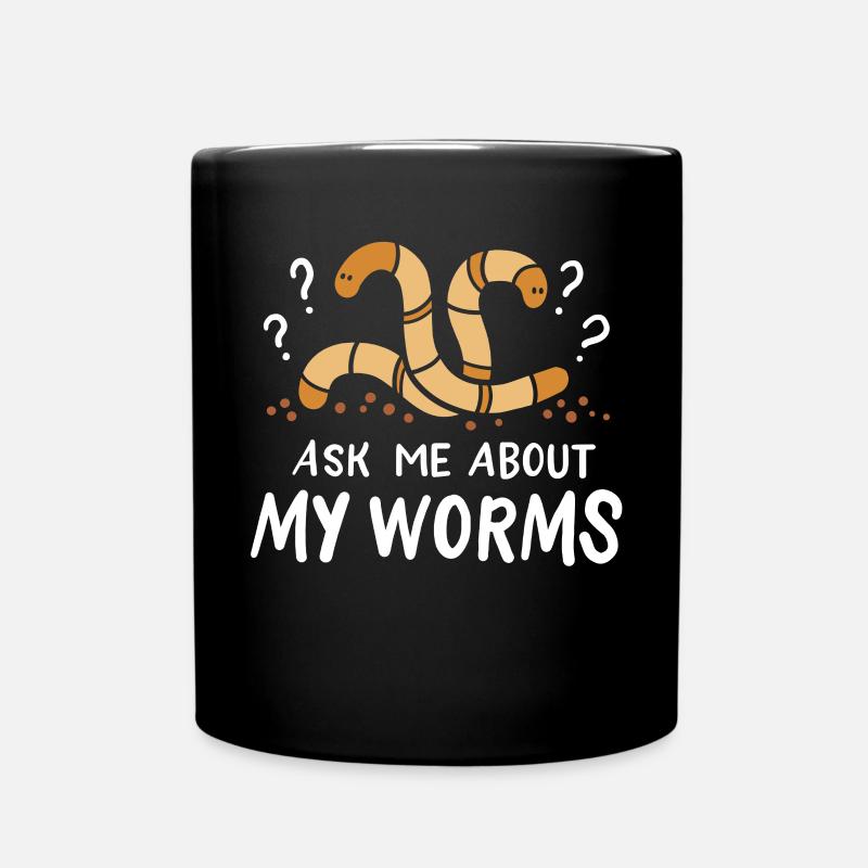 Worms Worm builders - Full Colour Mug - black