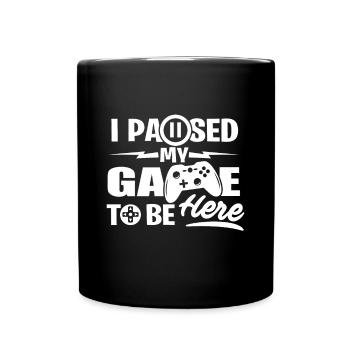 I pause mon jeu - Mug uni - noir - Devant