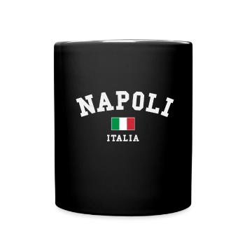 Napoli Italien - Tasse einfarbig - Schwarz - Vorne
