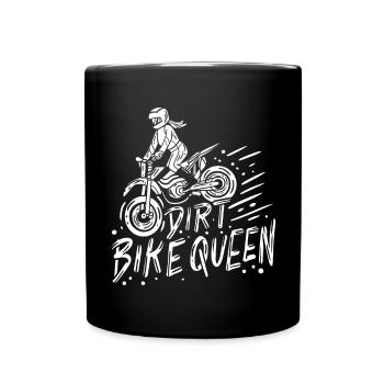 Motocross Female Motocross Rider - Full Colour Mug - black - Front