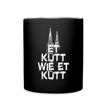 Köln Et Kütt Wie Et Kütt Kölner Grundgesetz Kölsch - Tasse einfarbig - Schwarz - Vorne