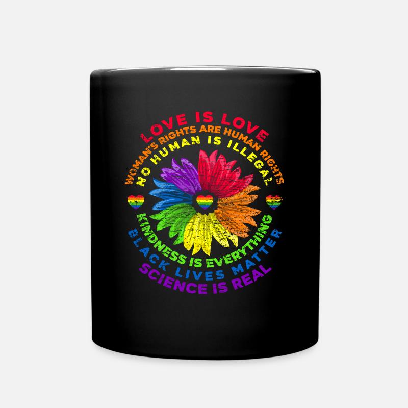 LGBT Liebe Ist Liebe - Tasse einfarbig - Schwarz