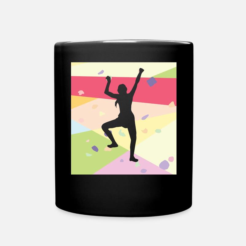 Climbing Climbers - Full Colour Mug - black