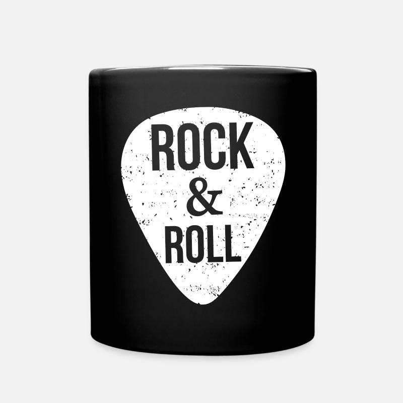 Rock and roll, médiator - Mug uni - noir
