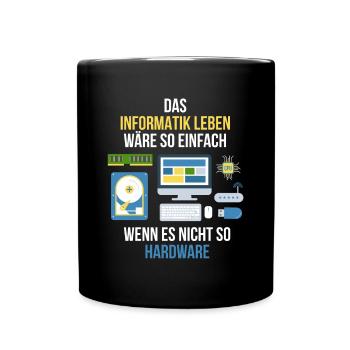 Informatiker - Tasse einfarbig - Schwarz - Vorne